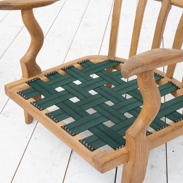 Wood Grand Repos Armchair by Guillerme and Chambron for Votre Maison, 1950s For Sale - Image 7 of 11