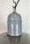 Metal Industrial Grey Enamel Factory Pendant Lamp, 1960s For Sale - Image 7 of 18