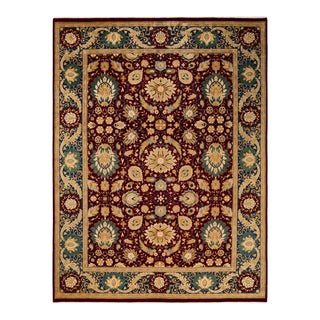 Mogul, One-of-a-Kind Hand-Knotted Area Rug in Purple, 9' 0" x 11' 10" For Sale