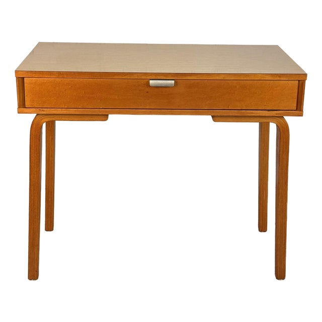 Mid-Century Modern Thonet Bentwood Blonde Console Table Writing Desk For Sale