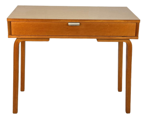Mid-Century Modern Thonet Bentwood Blonde Console Table Writing Desk