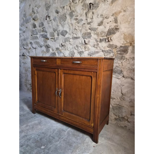 Rustic French Country Sideboard in Wood, 1950 For Sale - Image 12 of 18