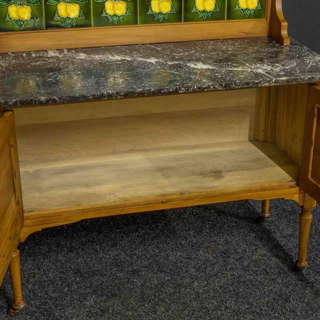 Wood Late Victorian Walnut Washstand, 1890s For Sale - Image 7 of 15