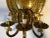 19th Century Baroque Style Large Brass Three-Light Swedish Wall Sconce For Sale - Image 4 of 13