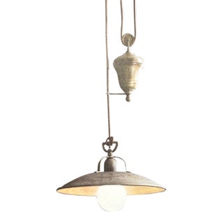 Il Fanale Il Barca Hanging Pendant W/ Pulley For Sale