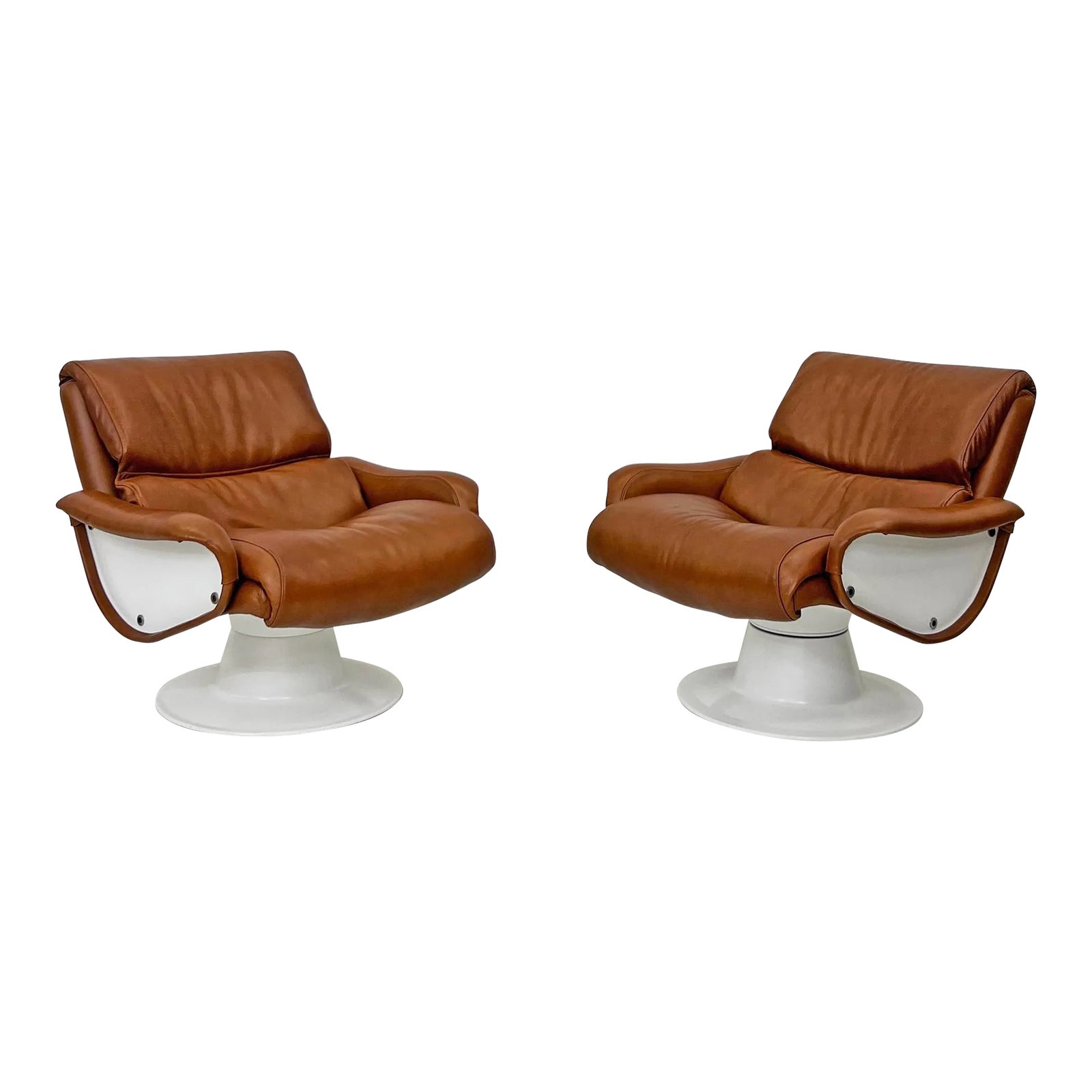Yrjo Kukkapuro Saturn Lounge Chairs Model B-175-18, 1960s, Finland