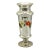 19th-Century Mercury Glass Vase Hand Painted For Sale