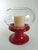 Mid-Century Modern Large Space Age Candleholder or Lantern in Glass and Ceramic, 1970s For Sale - Image 3 of 14