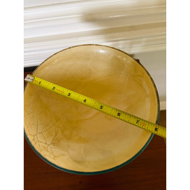 1980s Jozefina Krosno Polish Art Glass “Jellyfish” Pedestal Bowl, Attributed For Sale - Image 9 of 10