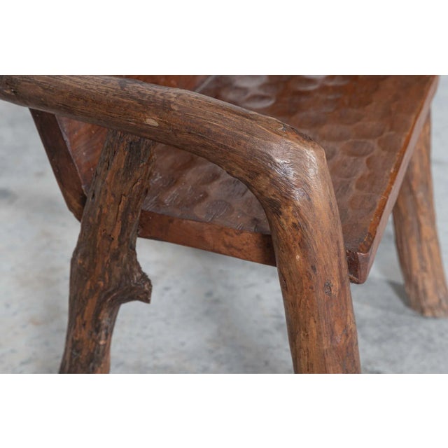 Mid-Century Provincial French Fruitwood Root Chair For Sale - Image 6 of 12