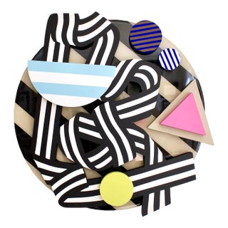 Sculptural Wooden Wall Piece by Angela Chrusciaki Blehm Titled Swept Up For Sale