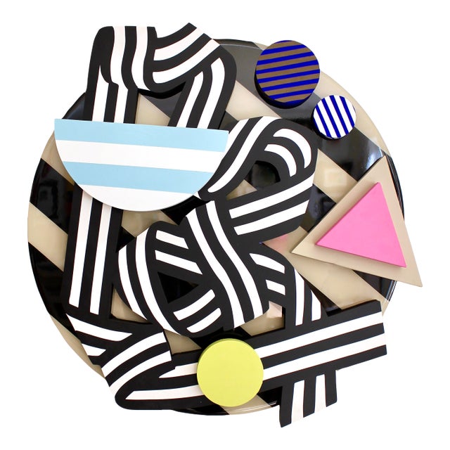 Sculptural Wooden Wall Piece by Angela Chrusciaki Blehm Titled Swept Up For Sale