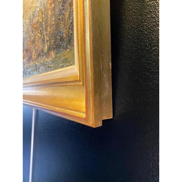 Harry Urban, Impressionist Mountain Range, Oil on Wood, 1950s For Sale - Image 7 of 10