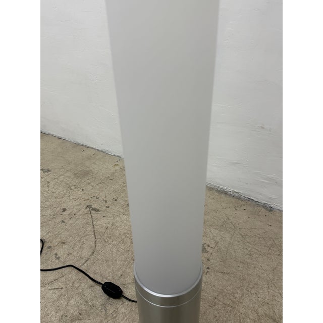 White Pablo Pardo Elise Tubular Acrylic and Aluminum Floor Lamp for Pablo For Sale - Image 8 of 17