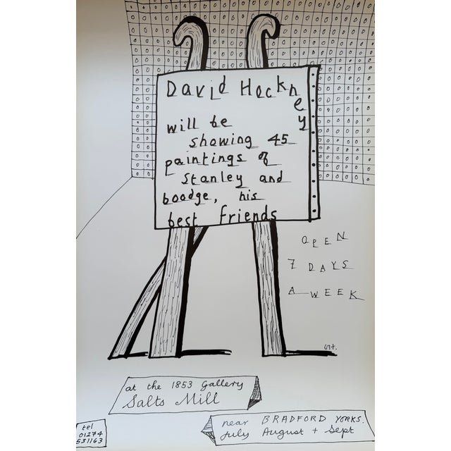 David Hockney (1937-2026), Dog Show Exhibition Poster, Original Vintage 1990s Poster, Printed in the Uk For Sale - Image 9 of 9