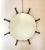 Brown Round Mirror, 1960s For Sale - Image 8 of 8