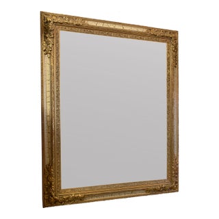 Vintage Hollywood Regency Gold Gilt Full-Length Wall Mirror For Sale