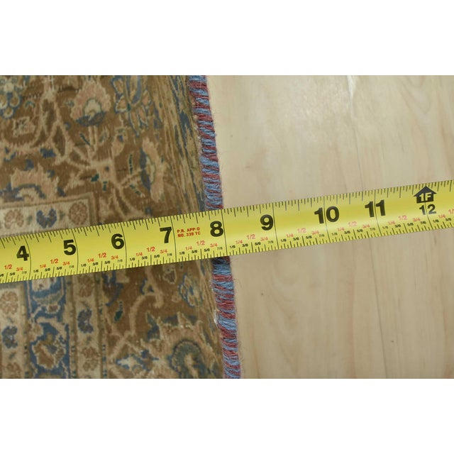 Kashan Rug 10' X 12'8'' Pink Wool Vintage Distressed Hand-Knotted Carpet For Sale - Image 13 of 15