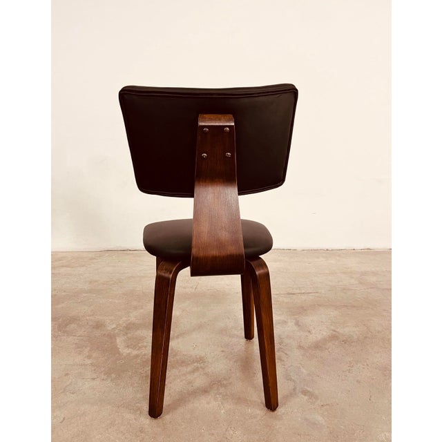 1950s Mid-Century Set of 6 Dining Chairs Attributed to Cor Alons for Gouda Den Boer For Sale In Washington DC - Image 6 of 8