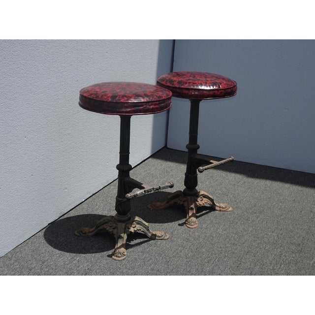 Vintage Wrought Iron Bar Stools Photos