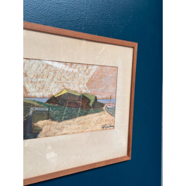 S. Rjellim, Shore, 1950s, Oil on Panel, Framed For Sale - Image 18 of 18