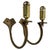 Large Brutalist Bronze Brass Wall Sconces, Italy, 1970s, Set of 2 For Sale - Image 16 of 16