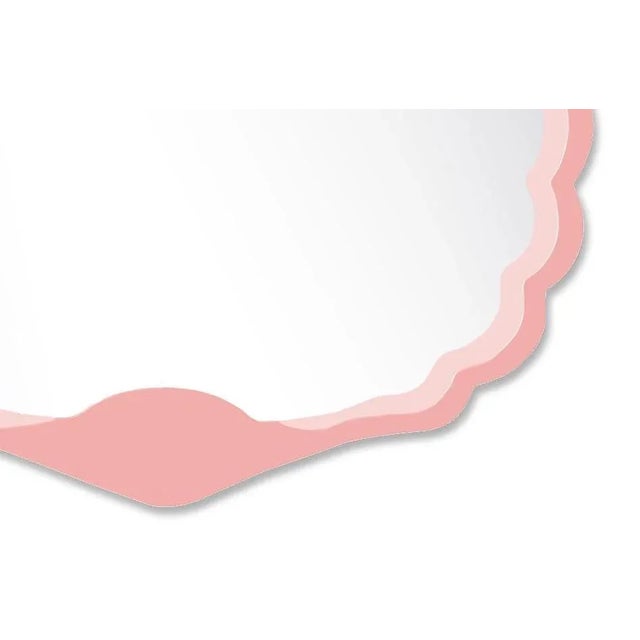 Contemporary Fleur Home x Chairish Carnival Proteus Mirror in Pink Punch, 36x33 For Sale - Image 3 of 3