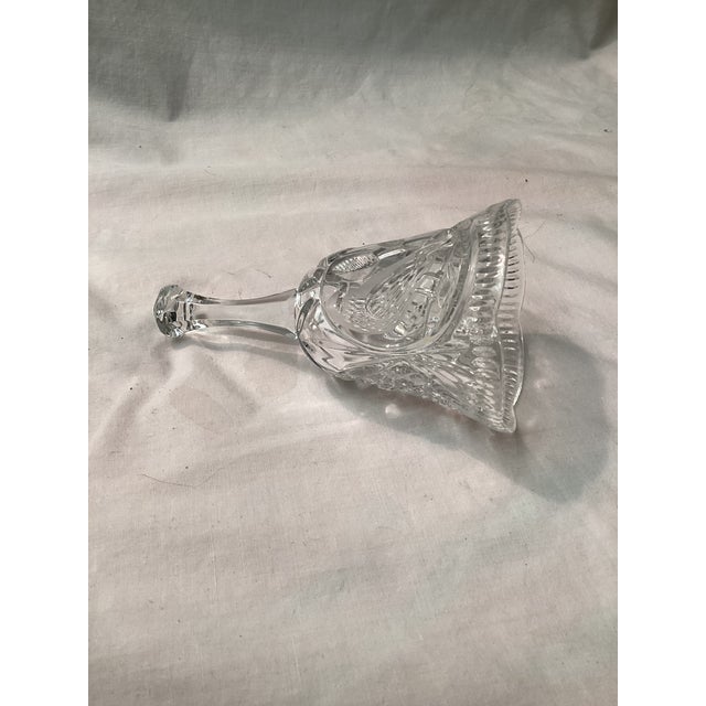 Traditional Vintage Hofbauer Crystal Bell With Bird Motif For Sale - Image 3 of 5