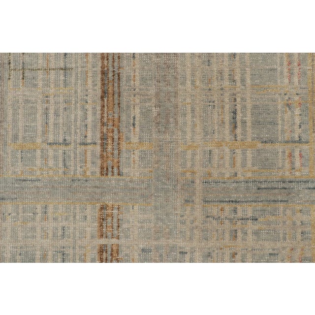 Rug & Kilim’s Distressed Style Abstract Rug in Polychromatic Geometric Pattern For Sale In New York - Image 6 of 8