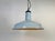 Industrial Light Blue Enamel Factory Pendant Lamp, 1960s For Sale - Image 17 of 18