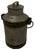 Galvanised Metal Milk Churn with Iron Strapping, 1890s For Sale