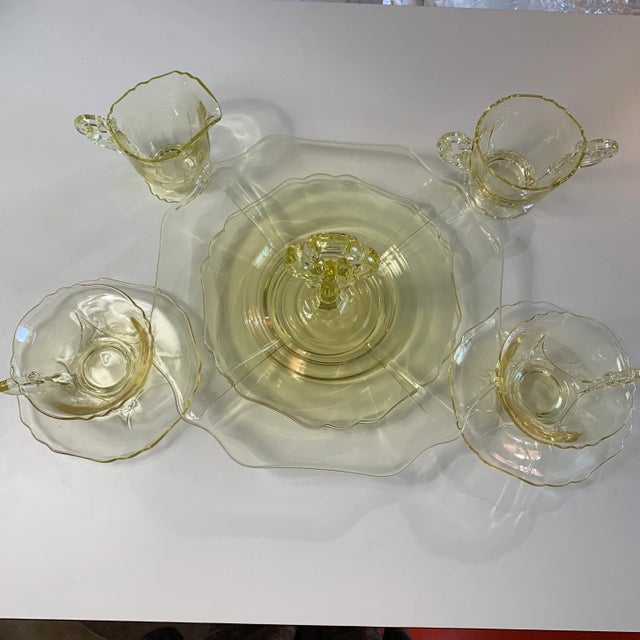 Dessert Set in Antique Yellow For Sale - Image 13 of 13