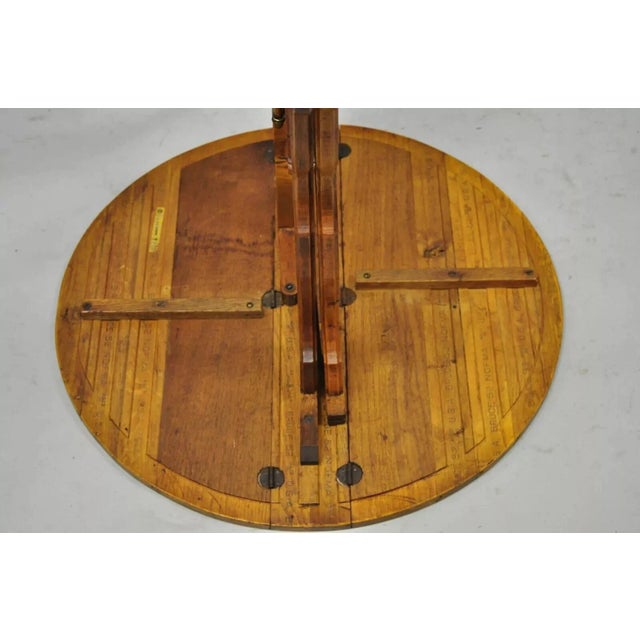 Antique Eastlake Victorian Folding Dropleaf Napkin Card Game Oak Dining Table For Sale - Image 11 of 12