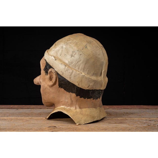 Early 20th Century Papier Mache Carnival Character Mask For Sale - Image 4 of 15
