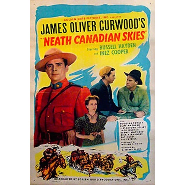 1946 Vintage Canadian Movie Poster Neath Canadian For Sale