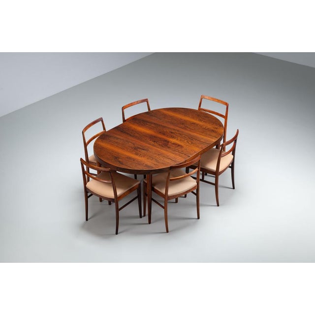 Dining table, Denmark, circa 1960. A beautifully proportioned and elegant example of Danish modern design, combining...