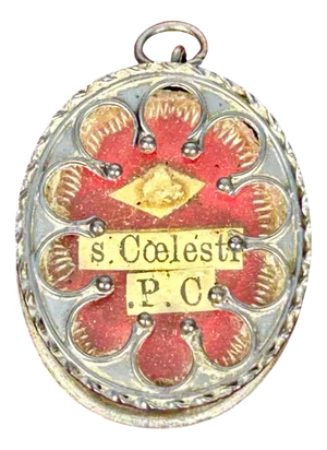 Baroque Reliquary with Relic of Saint Celestine I, 1700s