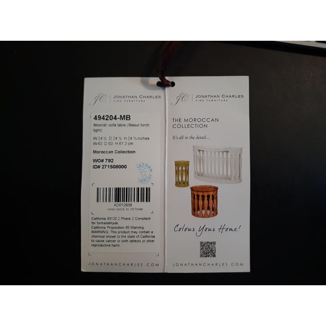 Jonathan Charles "Moorish" Masur Birch Accent End Table - Pristine For Sale In Cleveland - Image 6 of 7