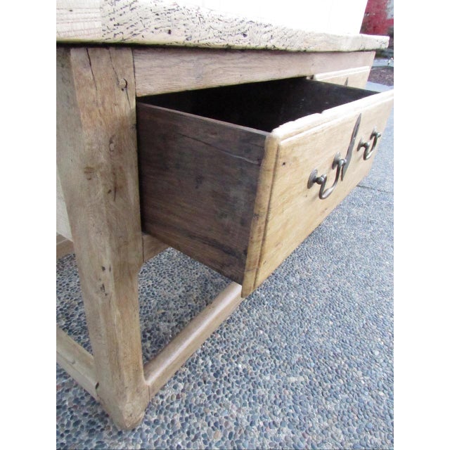 18th Century English Rustic Weathered Oak Table For Sale - Image 13 of 18