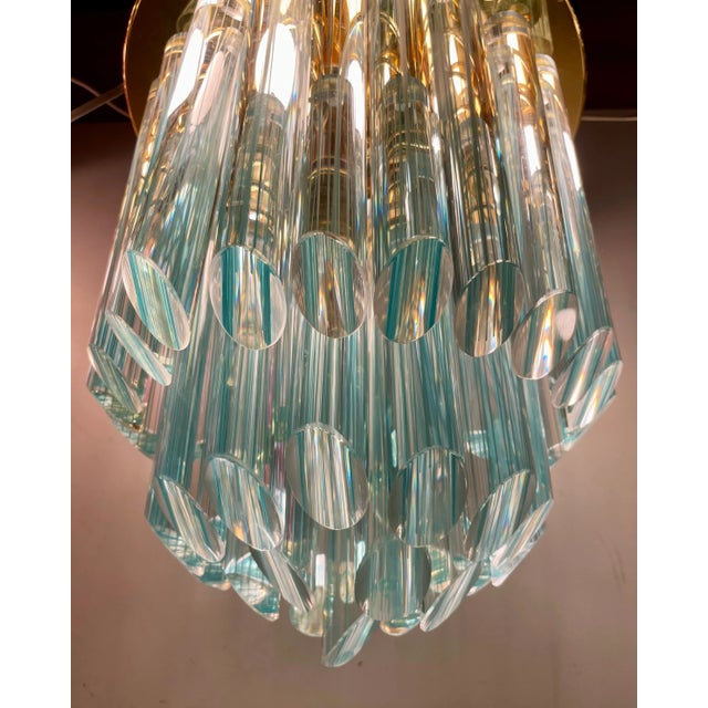 Striated Murano Glass Ceiling Lamp, 1980s For Sale - Image 11 of 12