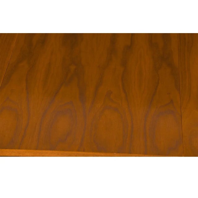 Brown 1960s Young Manufacturing Mid Century Extending Walnut Dining Table For Sale - Image 8 of 12