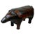 Vintage Leather Pig Ottoman attributed to Dimitri Omersa, 1960s For Sale - Image 14 of 14