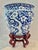 We believe this to be an antique Chinese blue and white porcelain jardinière or cachepot, decorated in underglaze cobalt...