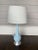 Mid 20th Century Mid Century Lamp With Painted Finish and Silver Leaf Base For Sale - Image 5 of 5