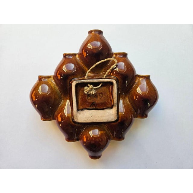 Mid-Century Ceramic Wall Vase, 1970s For Sale - Image 11 of 13