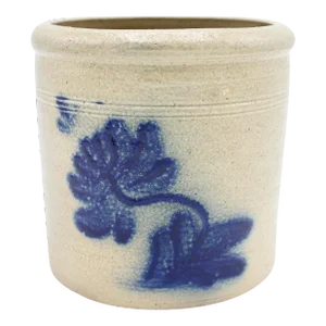 Vintage Farmhouse Salt Glazed Ceramic Pottery Planter