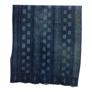 Stellar Cross Indigo Mud Cloth Throw