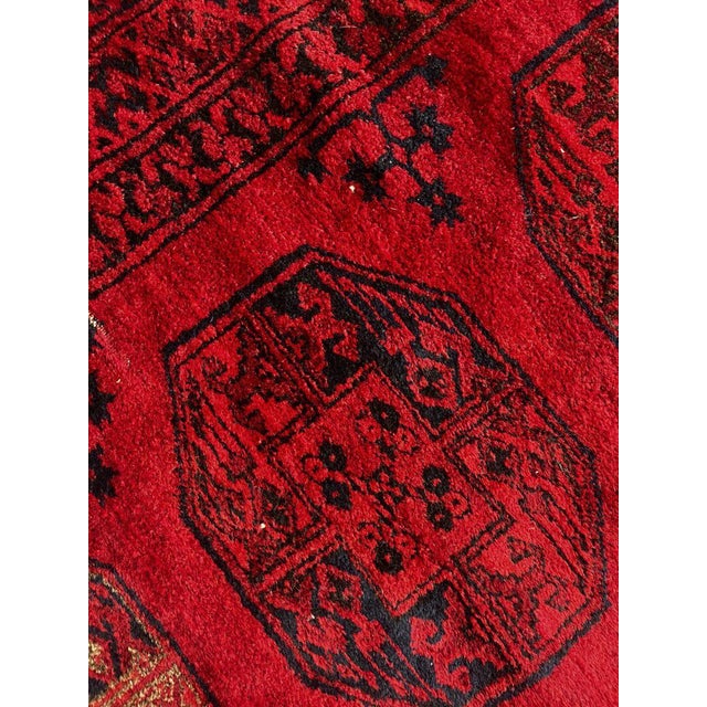 Textile Oriental Bukhara Rug in Wool and Cotton For Sale - Image 7 of 9