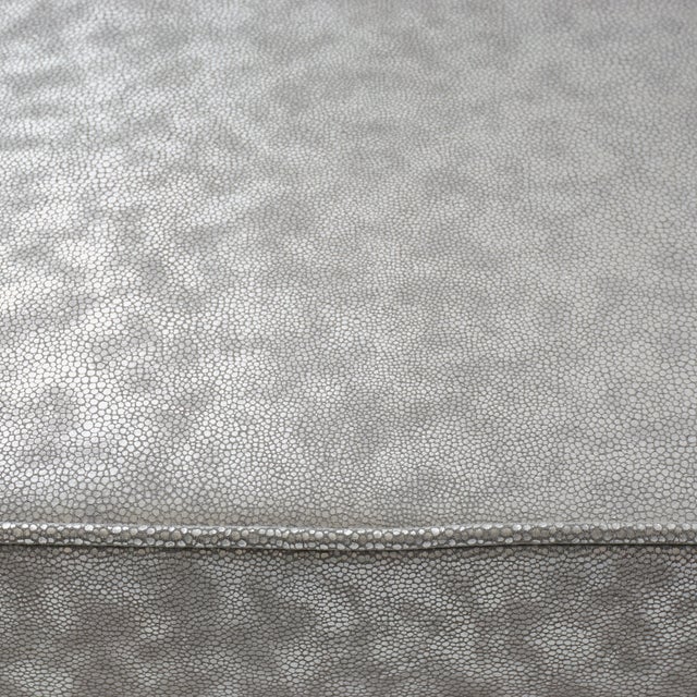 Prism Bench in Sharkskin Motif Leather by Montage For Sale In New York - Image 6 of 7