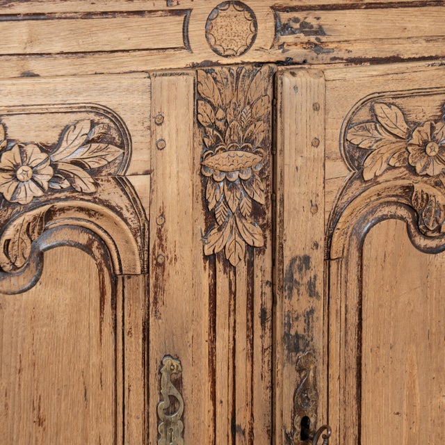 Early 19th Century French Bleached Oak Sideboard Buffet For Sale - Image 10 of 16